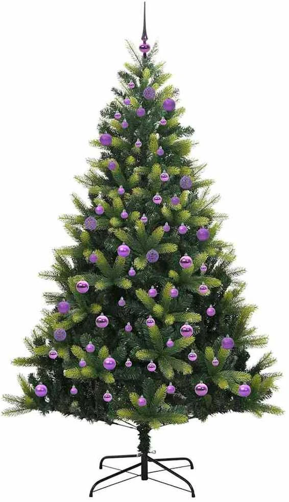 Dirbtinis sulankstomas Kalėdų medis su 300 LED Žalia 240 cm