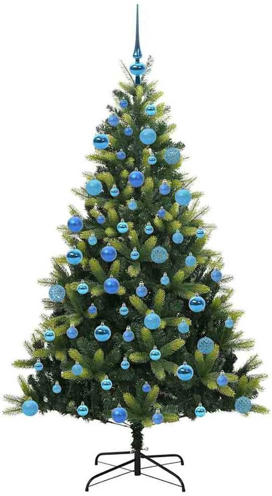 Dirbtinis sulankstomas Kalėdų medis su 300 LED Žalia 180 cm