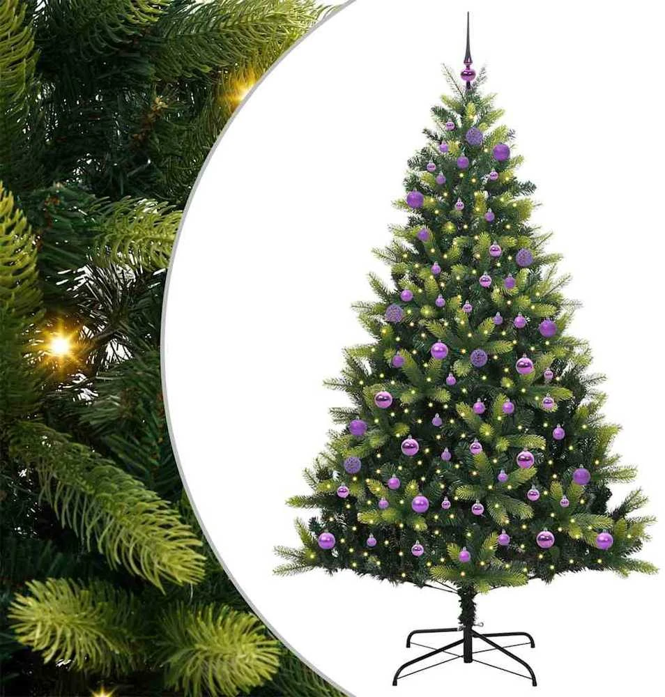 Dirbtinis sulankstomas Kalėdų medis su 300 LED Žalia 240 cm