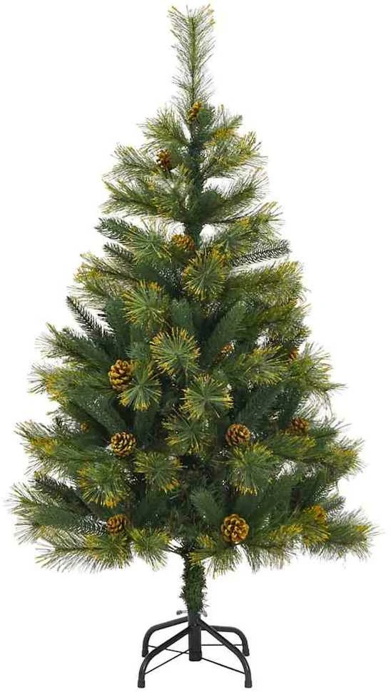 Dirbtinis sulankstomas kalėdų medis su kankorėžiais 150 cm