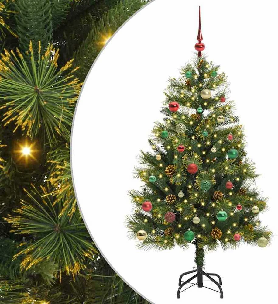 Dirbtinis sulankstomas kalėdų medis su kankorėžiais 150 cm
