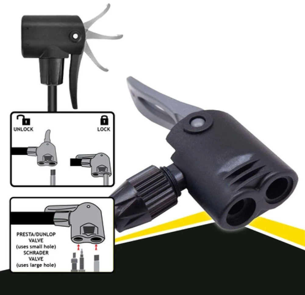 DIRBTUVĖS IR DVIRAČIO POMPA 230PSI (16BAR) SU MANOMETRU GELTONA DUNLOP 255255