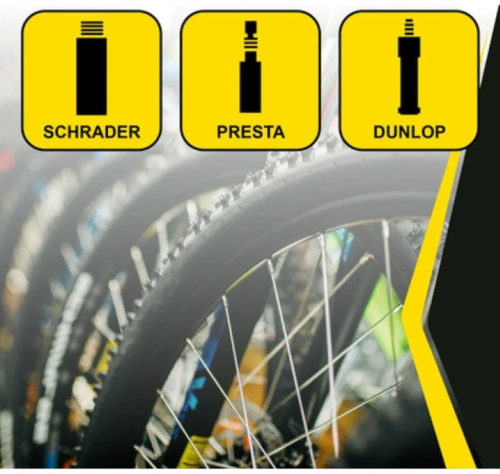 DIRBTUVĖS IR DVIRAČIO POMPA 230PSI (16BAR) SU MANOMETRU GELTONA DUNLOP 255255