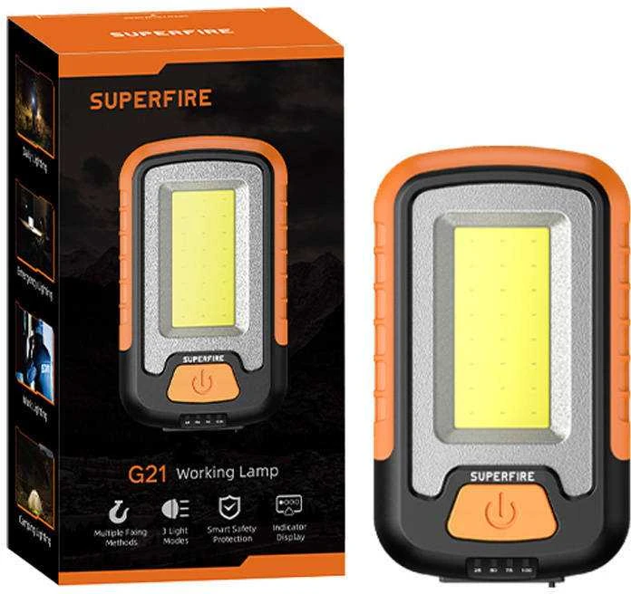 „Superfire G21“ dirbtuvių žibintuvėlis, 650 lm, USB