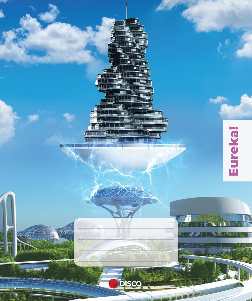 Disco Products Eureka sąsiuvinis, 32 lapų, langeliais
