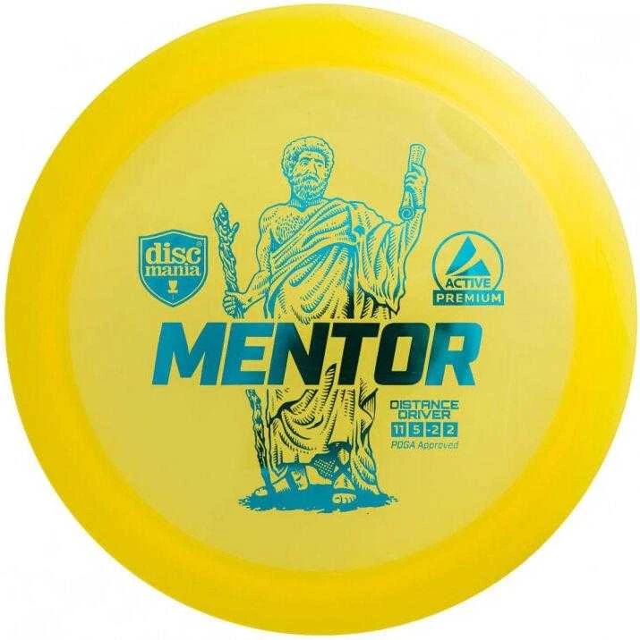 Discmania Diskgolfo diskas Distance Driver MENTOR Active Premium Geltona