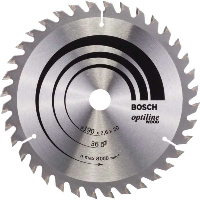 Bosch Disk.pjūkl.diskas 190x30m Optiline Wood