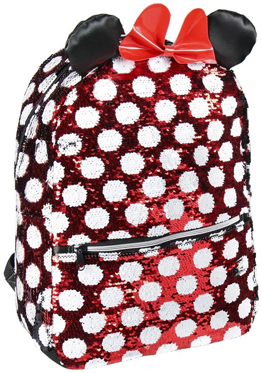 Minnie Mouse „Disney Minnie“ pelė miela stilinga „Sequin“ kuprinė 40 cm AP0007