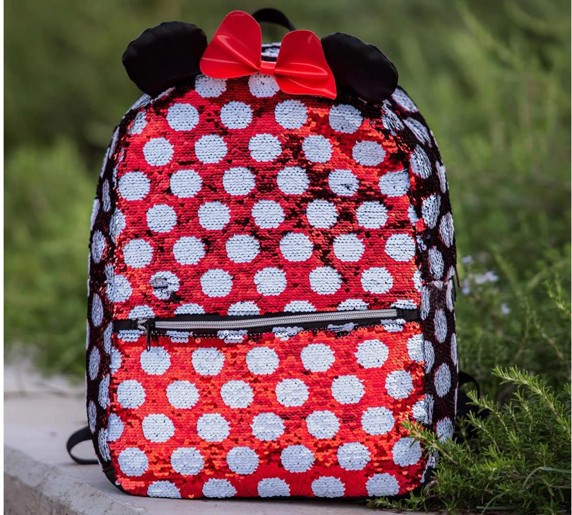Minnie Mouse „Disney Minnie“ pelė miela stilinga „Sequin“ kuprinė 40 cm AP0007
