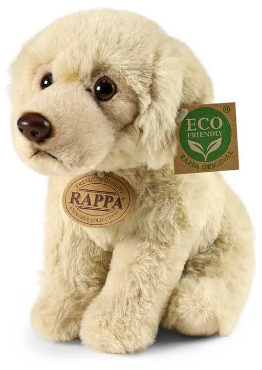 Rappa Eco-Friendly Pliušinis žaislas - sėdintis labradoro retriverio šuniukas, 23 cm aprašymas - Prekės nuotrauka