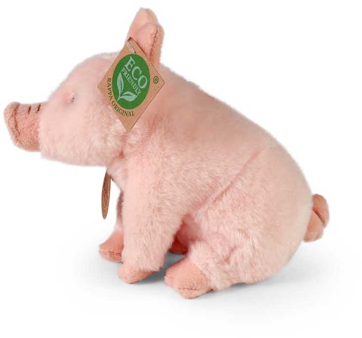 „Disney Rappa“ pliušinis žaislas „Sėdintis paršelis“, 18 cm, ekologiškas