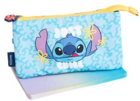 „Disney Stitch“ – trijų skyrių pieštukų dėklas iš „Tropical“ kolekcijos
