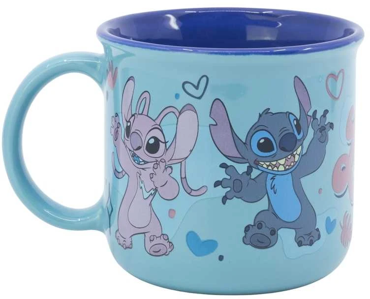 STOR Disney Stitch - keraminis puodelis dovanų dėžutėje iš Stitch & Angel kolekcijos, 355 ml