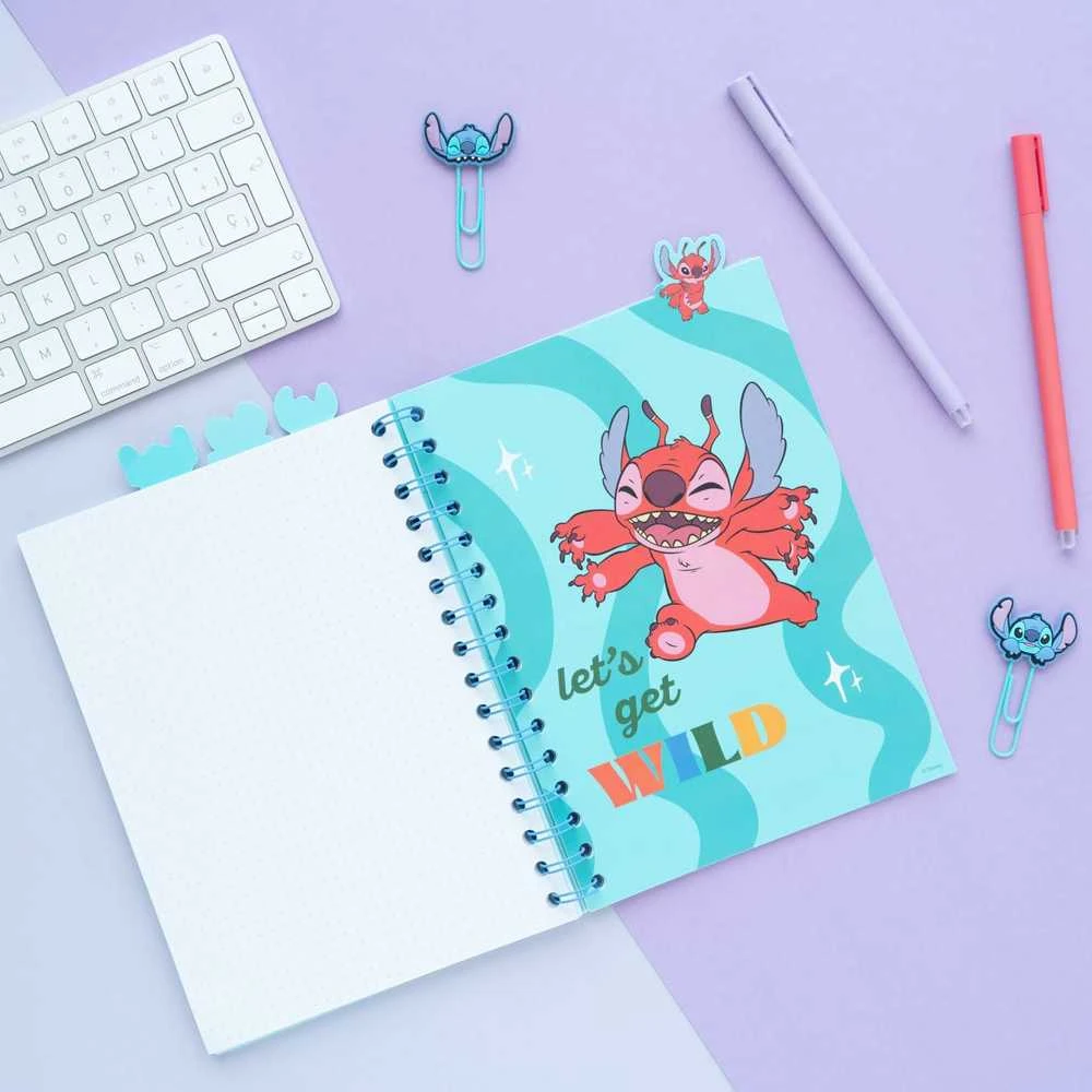 Disney Stitch - Užrašų knygelė / Bloknotas A5 iš Waves kolekcijos