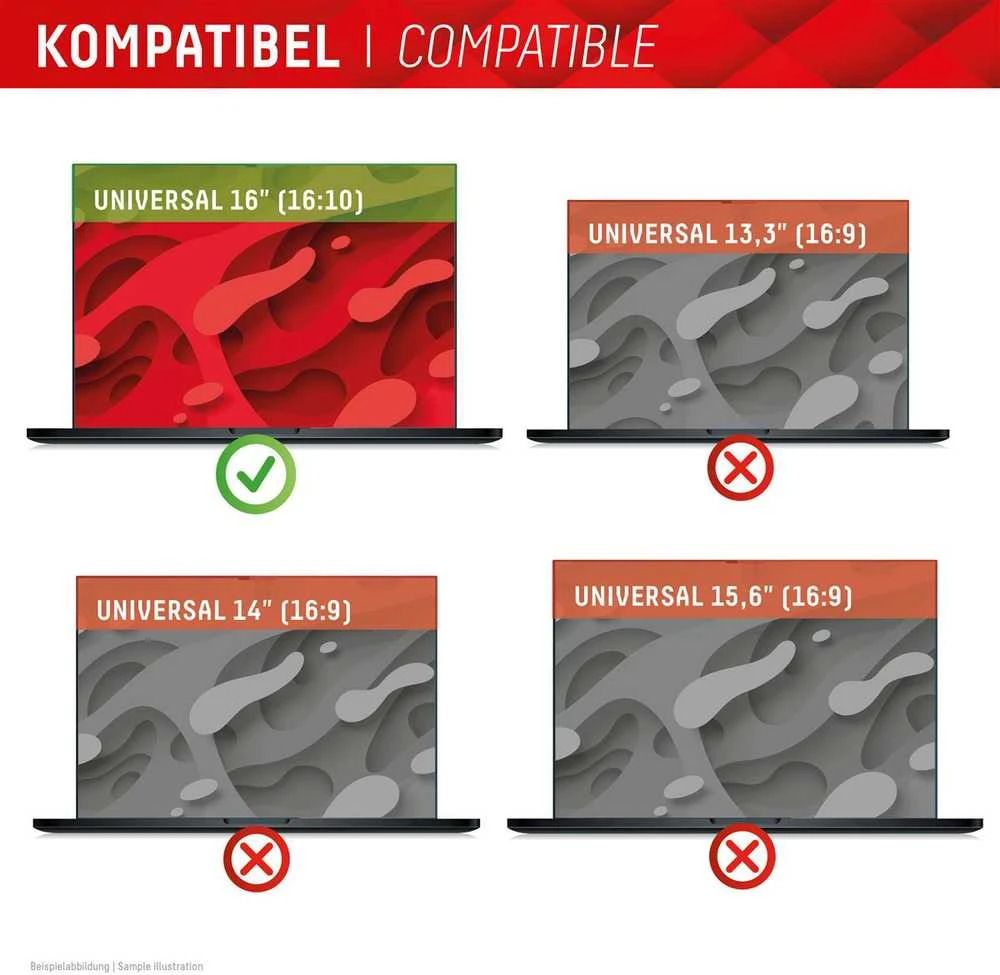 DISPLEX Privacy Safe Uni (be rėmelių) 16\", 16:10