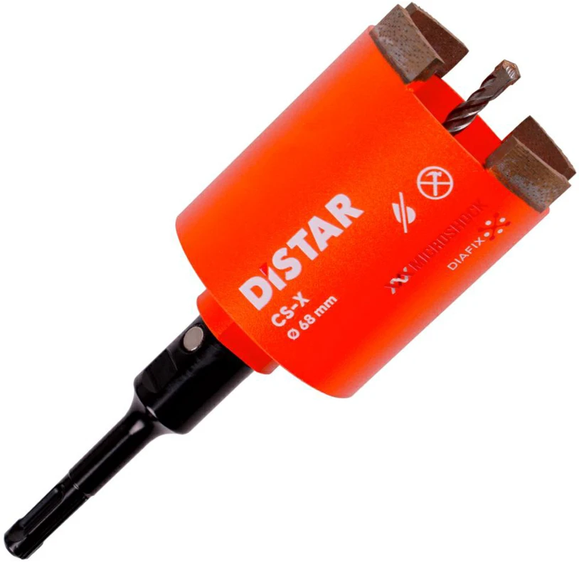Grąžtas Deimantinė gręžimo karūna DISTAR 10170085516; SDS-plus; 68x70 mm