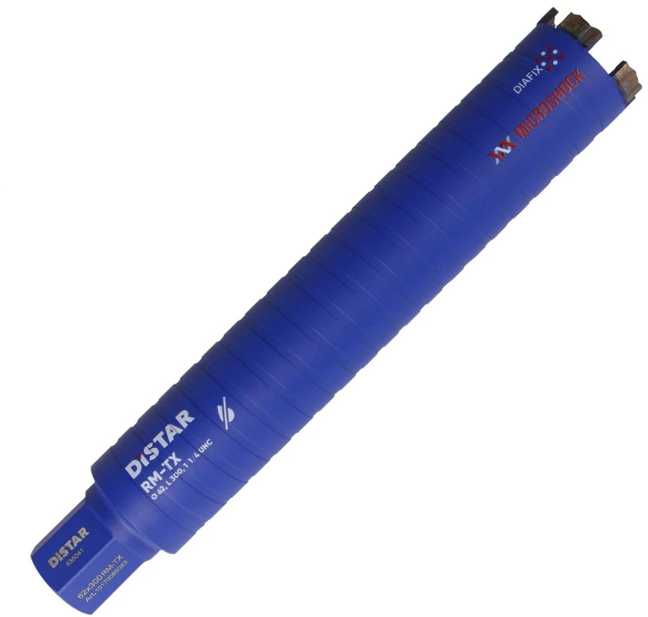 Distar RM-TX 300 mm ilgio sauso gręžimo karūnos armuotam betonui 42 - 200 mm, Karūnos skersmuo, mm: 62 mm
