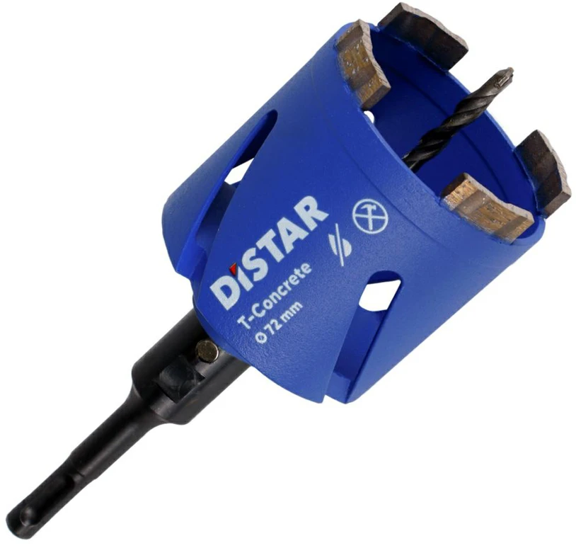 72mm Deimantinis grąžtas rozetėms DISTAR DDS-W SDS PLUS