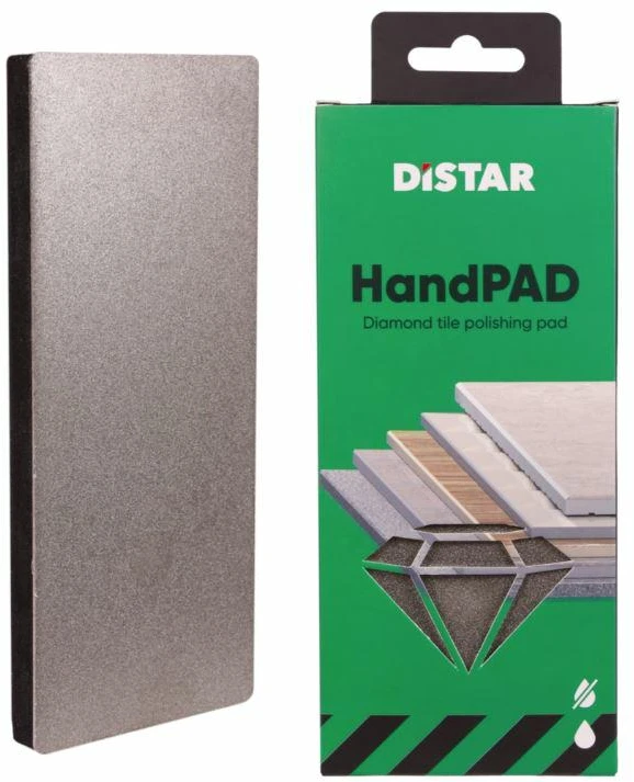 Distar Deimantinė plytelių šlifavimo ir poliravimo kaladėlė HandPAD Nr. #1 #2 #3, Grūdėtumas: 200