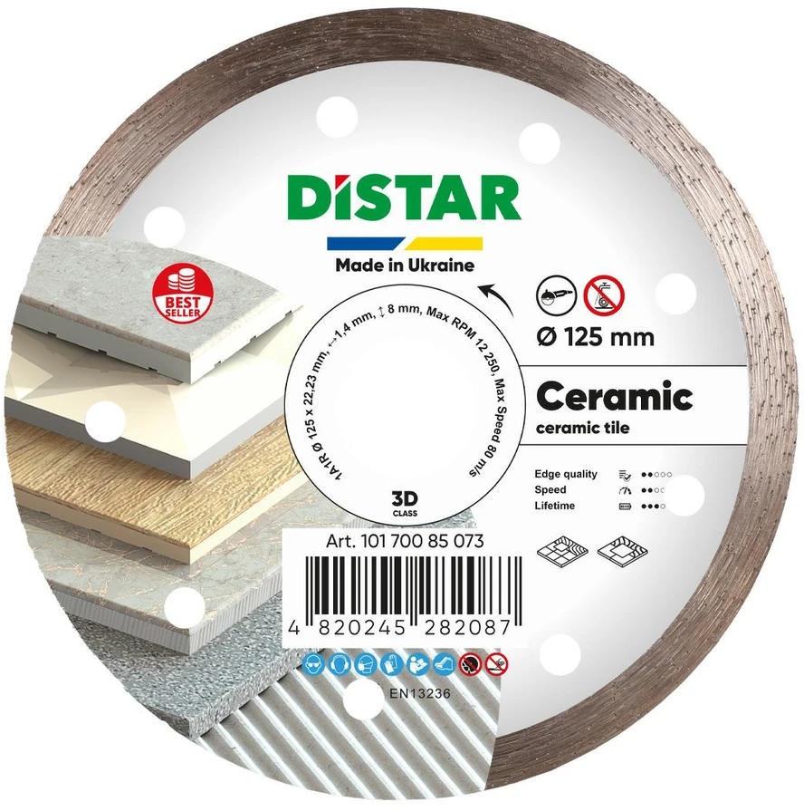 Deimantinis pjovimo diskas DISTAR 10170085072; 115x22,23x1,4 mm