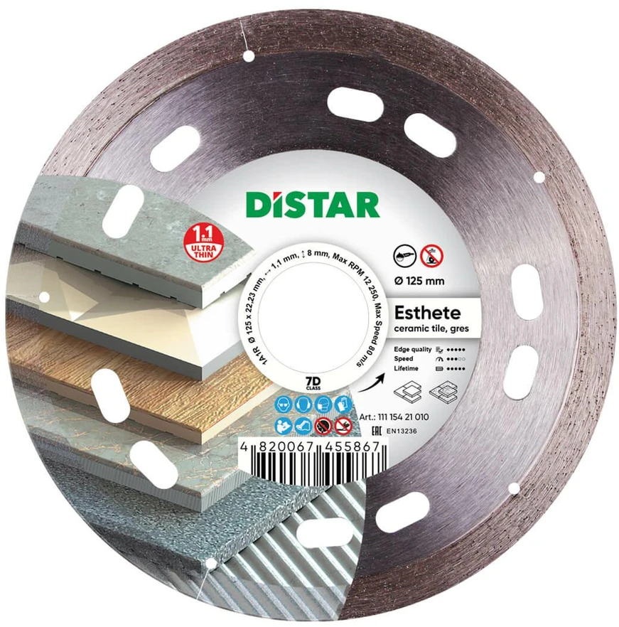 125MM DISTAR ESTHETE Deimantinis diskas porcelianui, akmens masei, keramikai