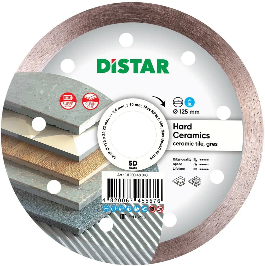 125MM DISTAR HARD CERAMICS deimantinis diskas plytelėms