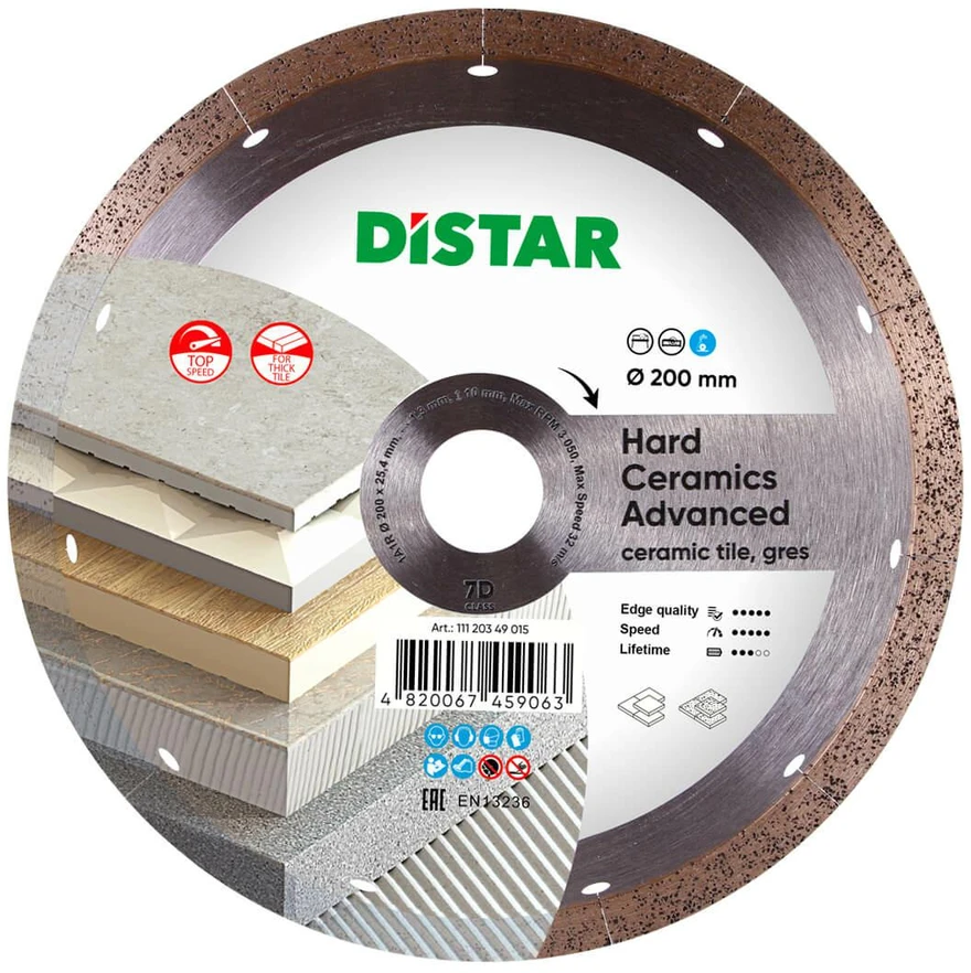 200 MM DISTAR HARD CERAMICS ADVANCED Deimantinis diskas plytelėms