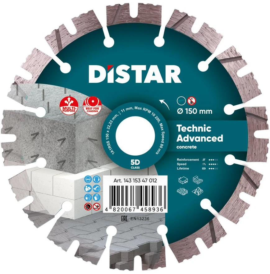 150MM DISTAR TECHNIK ADVANCED Deimantinis diskas betonui