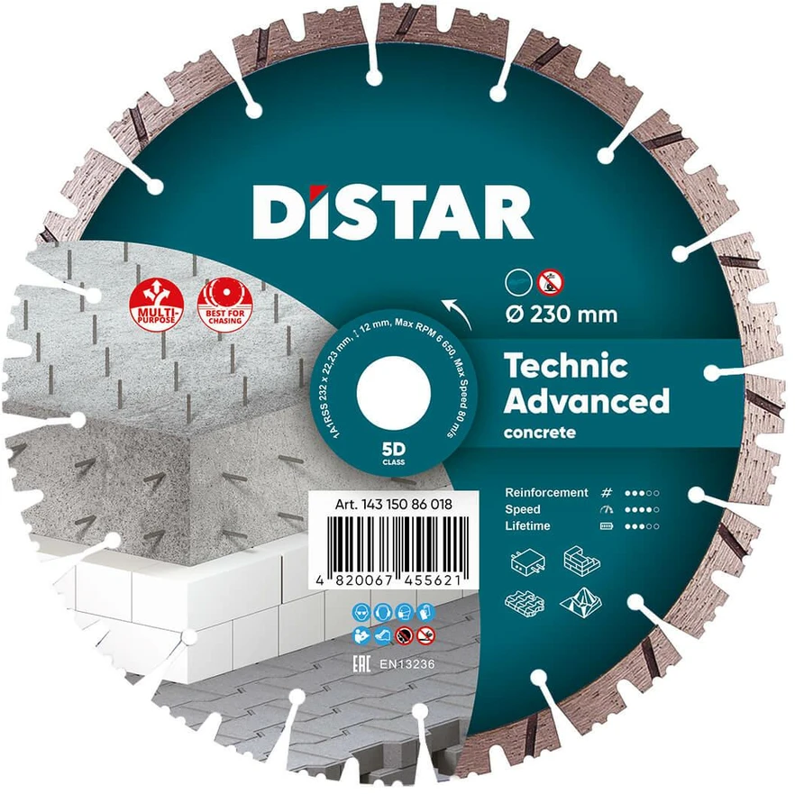 230MM DISTAR TECHNIK ADVANCED Deimantinis diskas betonui