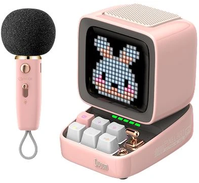 Divoom Ditoo 5M Pixel Art Speaker, pink