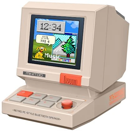 Divoom MiniToo Retro Pixel Speaker, cream
