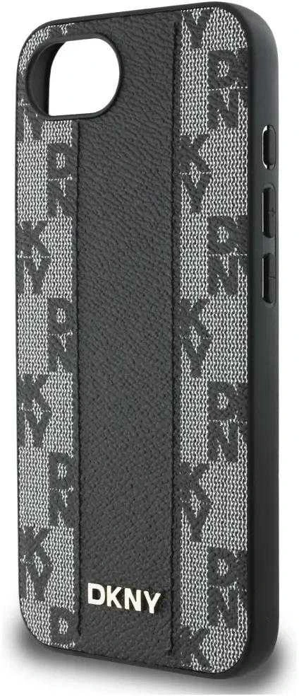 DKNY odinis languotas monofoninis dėklas MagSafe iPhone 16e - Juodas