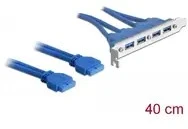 DLC DeLOCK 2 x USB 3.0 19 kontaktų · 4 x USB 3.0-A