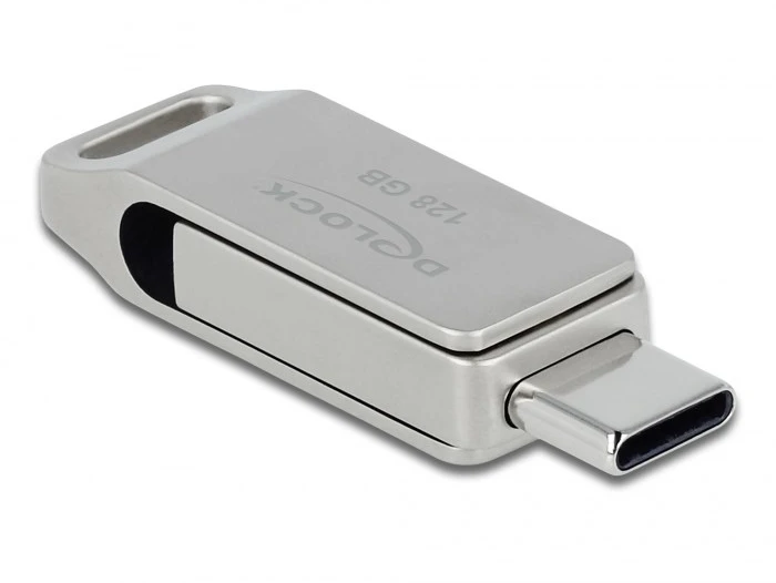 DLC STICK DELOCK USB 3.2 Gen 1 USB-C + Typ-A Speicherstick 128GB - Metallgehuse