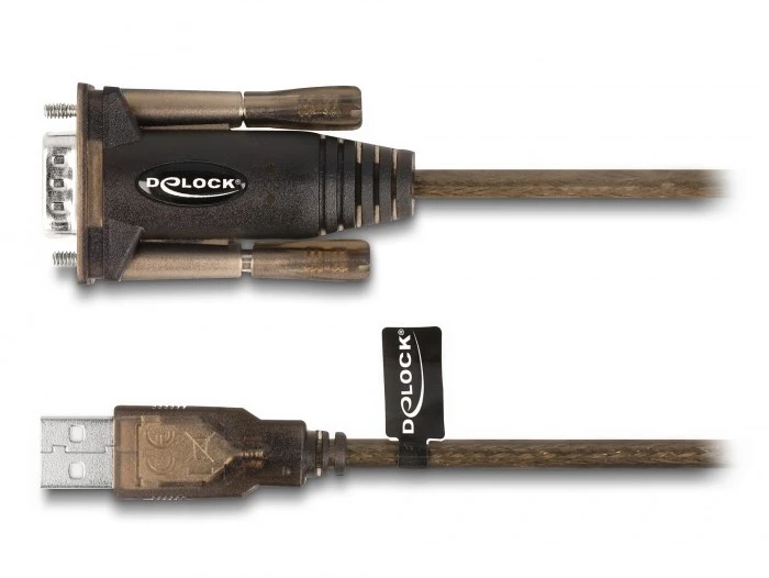 DLC DeLOCK 62646 serijinis kabelis Juoda 1,5 m USB A tipo DB-9