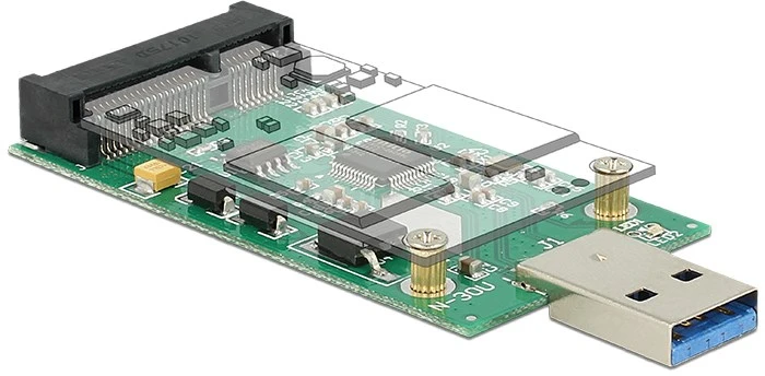 DLC DeLOCK 62681 sąsajos plokštė / adapteris mSATA