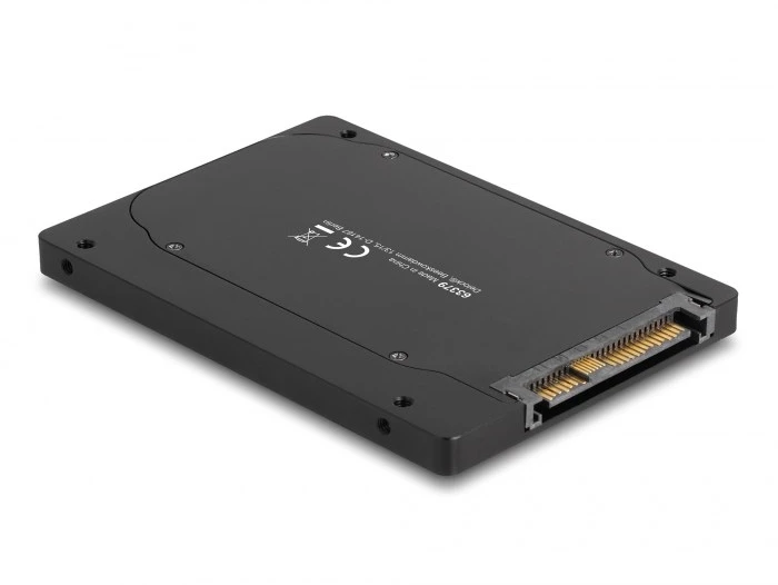 DLC DeLOCK 63379 saugojimo diskų korpusas SSD korpusas Juoda M.2