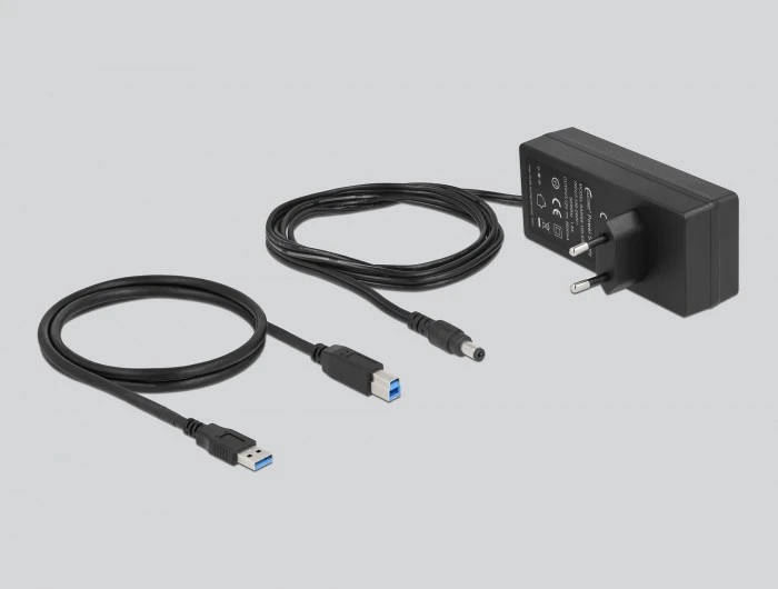 DLC DeLOCK 63670 sąsajos šakotuvas USB 3.2 Gen 1 (3.1 Gen 1) Type-B 5000 Mbit/ai Pilka