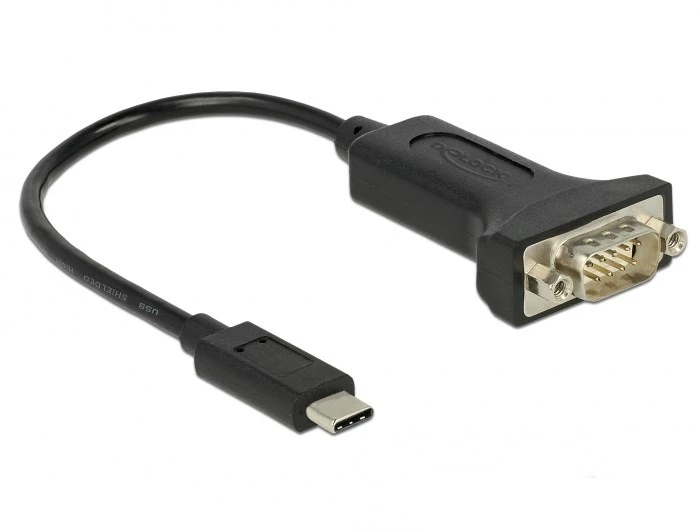 DLC DeLOCK 63908 serijinis kabelis Juoda 0,15 m DB-9