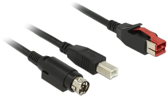 DLC DeLOCK 85489 USB kabelis USB 2.0 3 m USB B Juoda
