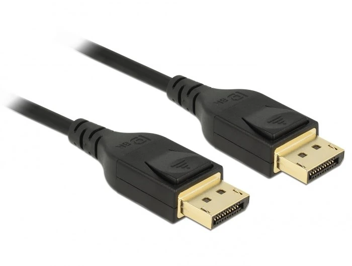 DLC DELOCK DisplayPort kabelis 8K 60 Hz 3 m DP 8K sertifikuotas