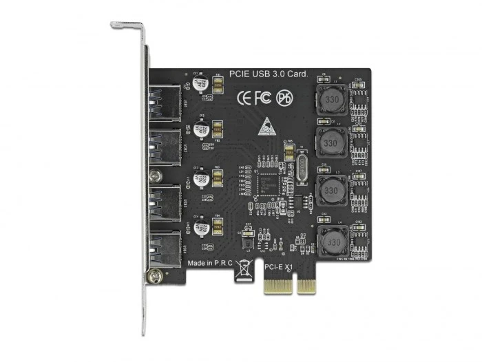 Delock PCI Express x1 Karte zu 4 x extern USB Typ-A Buchse USB 5 Gbps