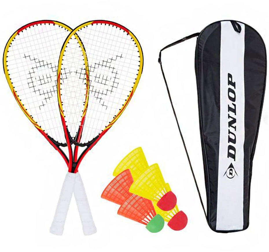 Badmintono Raketės Rinkinys Dunlop Geltonai Raudonas 762091