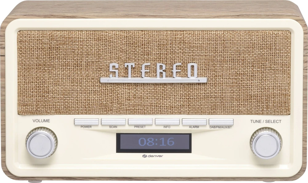 Radijas retro Denver DAB-18 šviesaus medžio