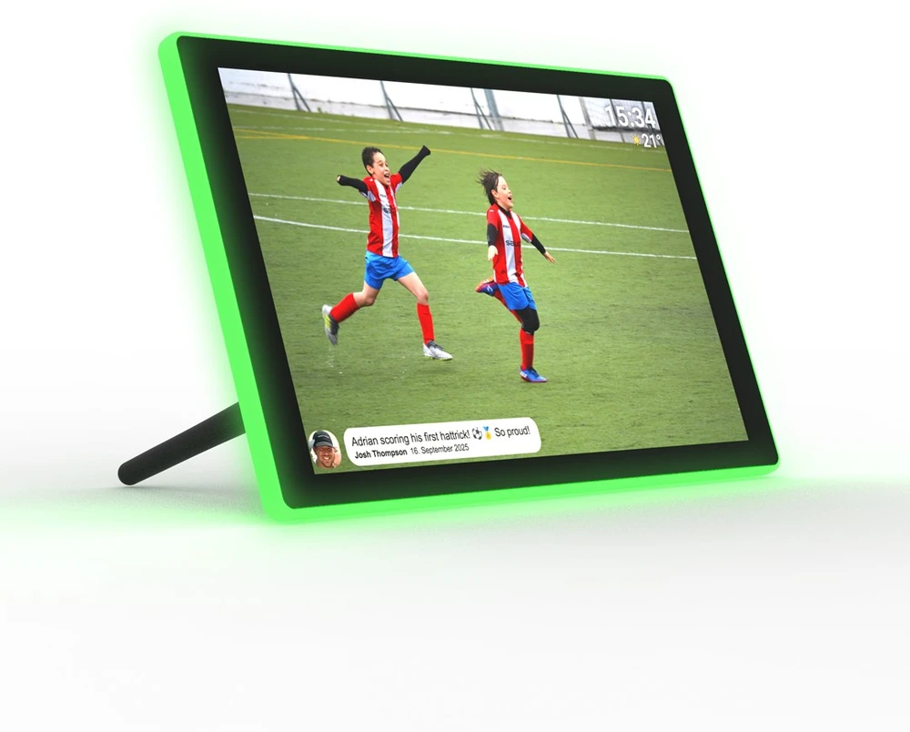 DNV Denver PFF-1082 skaitmeninis nuotraukų rėmelis Juoda 25,6 cm (10.1″) Lietimui jautrus ekranas „Wi-Fi“