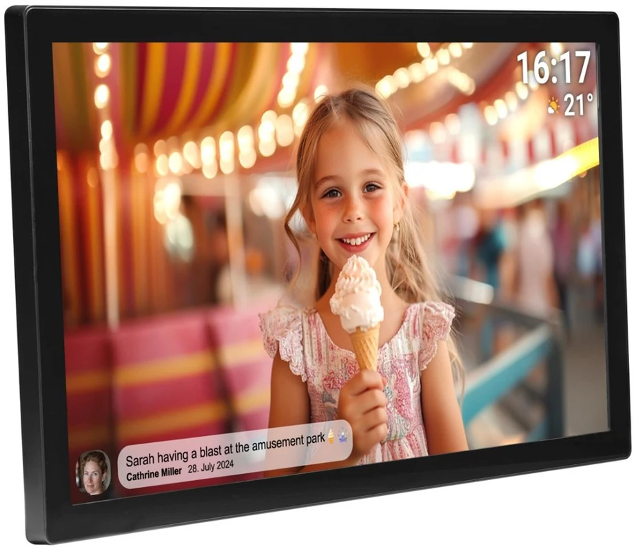 DNV Denver PFF-3260 skaitmeninis nuotraukų rėmelis Juoda 81,3 cm (32″) Lietimui jautrus ekranas „Wi-Fi“