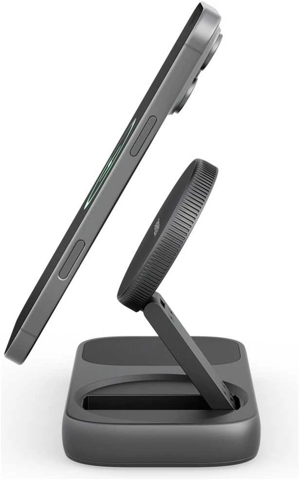Įkrovimo stotelė „Energea Widock Plus 7in1“ USB-C 3.1 su Qi2 grafitu
