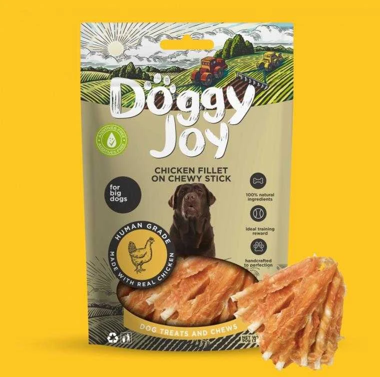 Petfest Doggy_Joy Vištienos filė skanėstas ant pagal. šunims DOGGY JOY, 90 g