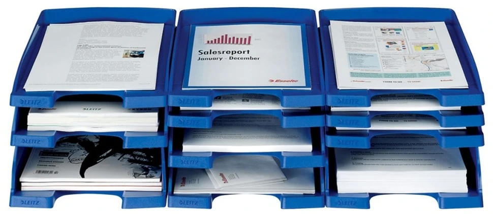 Lentynėlė dokumentams Leitz Standard Plus, mėlynas 1002-105