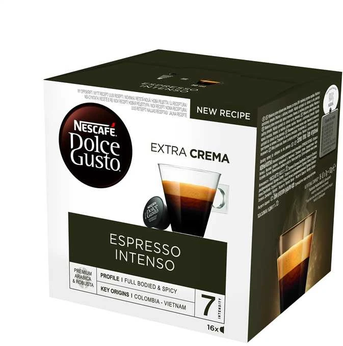 Nescafe Dolce Gusto Espresso Intenso Kava, 16 kapsulių dėžutėje